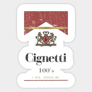 I Win Google Me - Cignetti Sticker